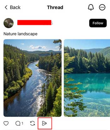 Step 1: Find the Threads Photo Post