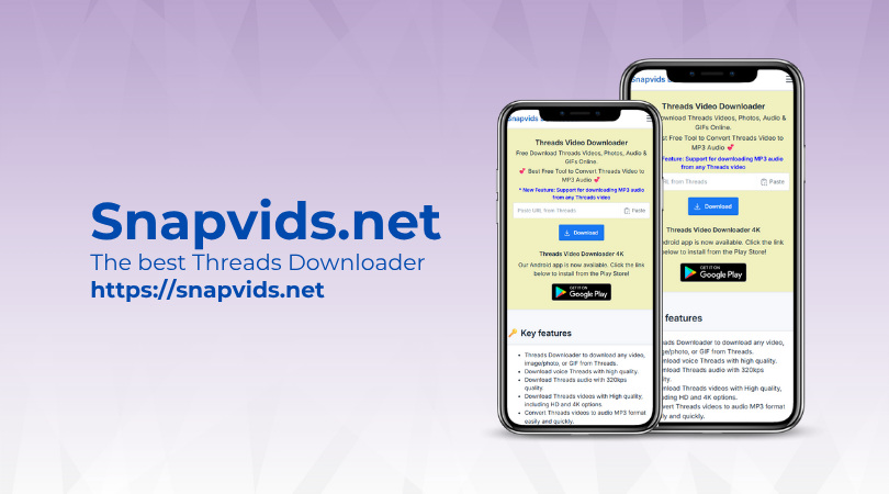 Snapvids - Best Free Threads Video Downloader 4K HD