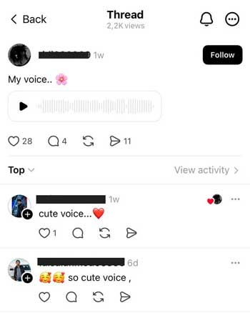 Step 1: Find the Threads Audio Content